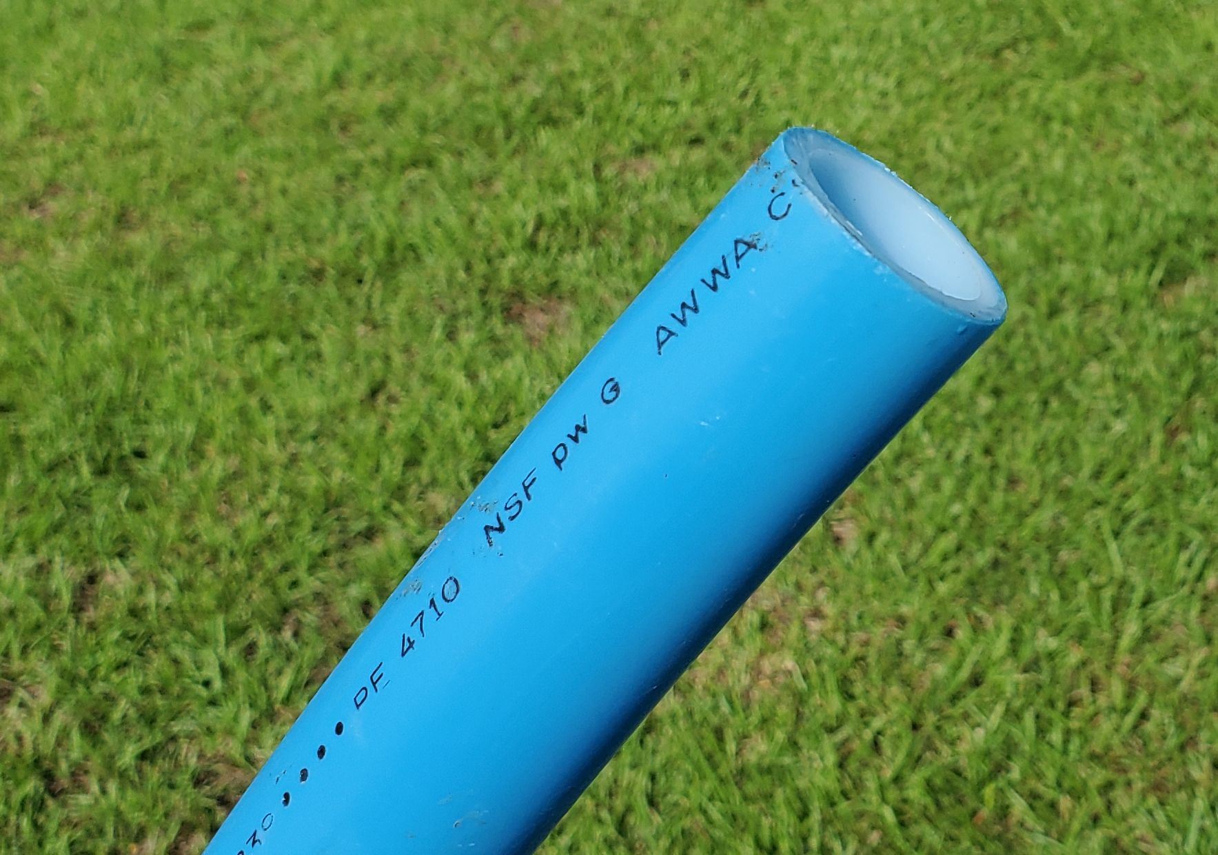 Pictures of HDPE service line material